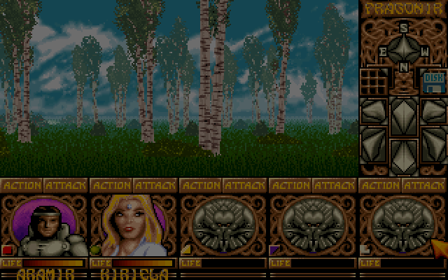 Ishar - Legend of the Fortress atari screenshot